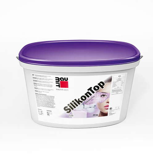 BAUMIT SilikonTop 2mm Rille / Lietutiņš gatavais plānkārtas silikona sveķu dekoratīvais apmetums 25kg , tonējams